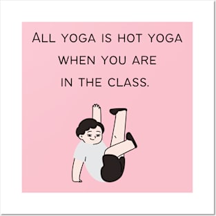 Hottie yoga Posters and Art